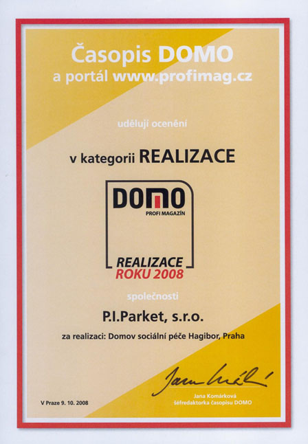 Ocenění - Realizace roku 2008